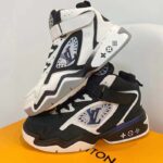 Louis Vuitton LV Unisex Trainer 2 Sneaker White Calf Leather Rubber Outsole - Image 9