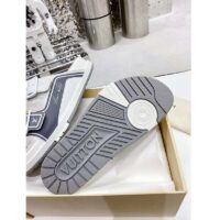 Louis Vuitton LV Unisex Trainer Mule Silver Mix Materials Anatomic Insole Initials (9)
