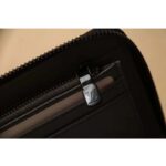 Louis Vuitton LV Unisex Zippy Wallet Galet Gray Mahina Perforated Calf Leather - Image 8