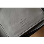 Louis Vuitton LV Unisex Zippy Wallet Galet Gray Mahina Perforated Calf Leather - Image 9