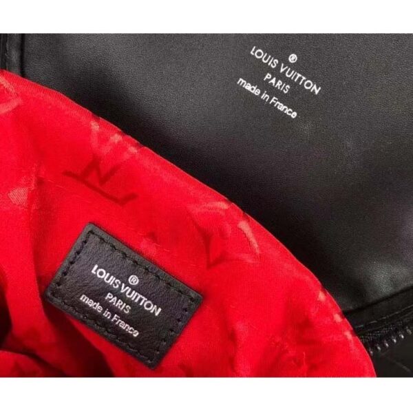 Louis Vuitton LV Women Cannes Handbag Black Patent Calfskin Cowhide Leather (5)