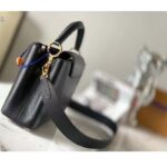 Louis Vuitton LV Women Capucines BB Handbag Black Taurillon Leather Snap Hook - Image 4