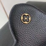 Louis Vuitton LV Women Capucines BB Handbag Black Taurillon Leather Snap Hook - Image 9