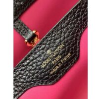Louis Vuitton LV Women Capucines BB Handbag Black Taurillon Leather Snap Hook (7)