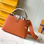 Louis Vuitton LV Women Capucines BB Handbag Brown Python Taurillon Leather - Imagen 2