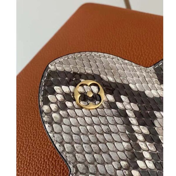 Louis Vuitton LV Women Capucines BB Handbag Brown Python Taurillon Leather (3)