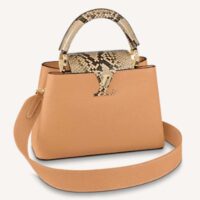 Louis Vuitton LV Women Capucines BB Handbag Brown Python Taurillon Leather (6)