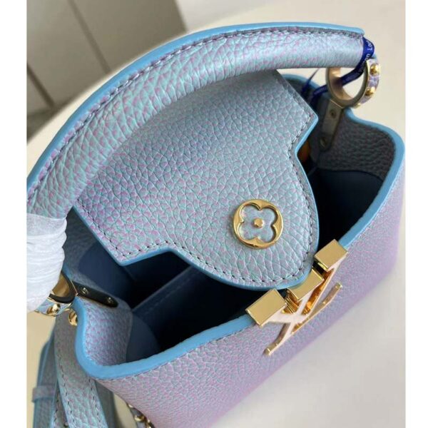 Louis Vuitton LV Women Capucines BB Handbag Lilas Purple Taurillon Leather (1)