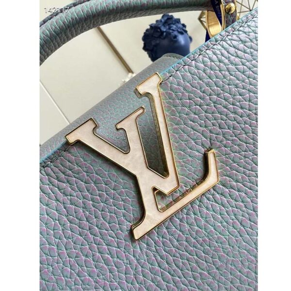 Louis Vuitton LV Women Capucines BB Handbag Lilas Purple Taurillon Leather (5)