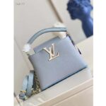 Louis Vuitton LV Women Capucines BB Handbag Lilas Purple Taurillon Leather – Image 3