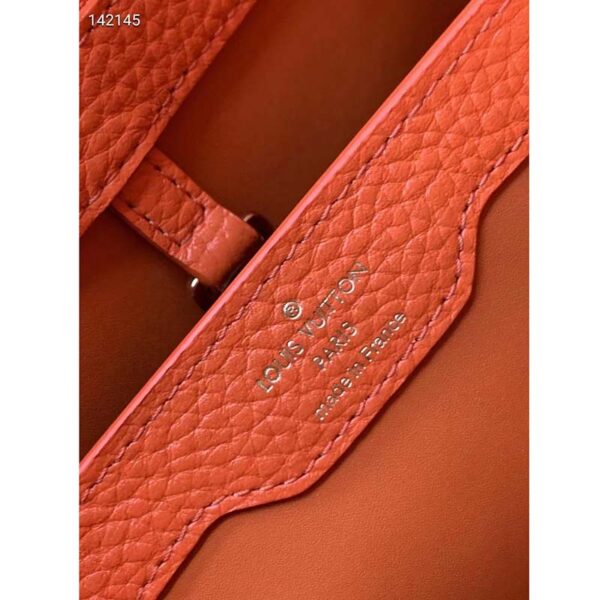 Louis Vuitton LV Women Capucines BB Handbag Scarlet Red Taurillon Leather (1)
