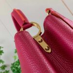 Louis Vuitton LV Women Capucines BB Handbag Scarlet Red Taurillon Leather - Imagen 8