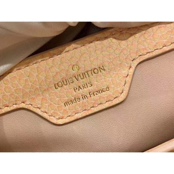 Louis Vuitton LV Women Capucines BB Handbag Yellow Taurillon Leather Shimmery (4)