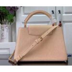 Louis Vuitton LV Women Capucines BB Handbag Yellow Taurillon Leather Shimmery - Image 3