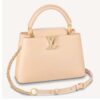 Louis Vuitton LV Women Capucines BB Handbag Yellow Taurillon Leather Shimmery
