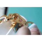 Louis Vuitton LV Women Dauphine East West Handbag White Calfskin Leather - Bild 10