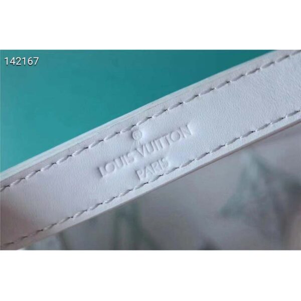 Louis Vuitton LV Women Dauphine East West Handbag White Calfskin Leather (8)