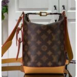 Louis Vuitton LV Unisex Hobo Cruiser PM Handbag Blurry Monogram Coated Canvas - immagine 2
