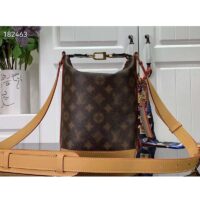 Louis Vuitton LV Women Hobo Cruiser PM Handbag Blurry Monogram Coated Canvas (7)