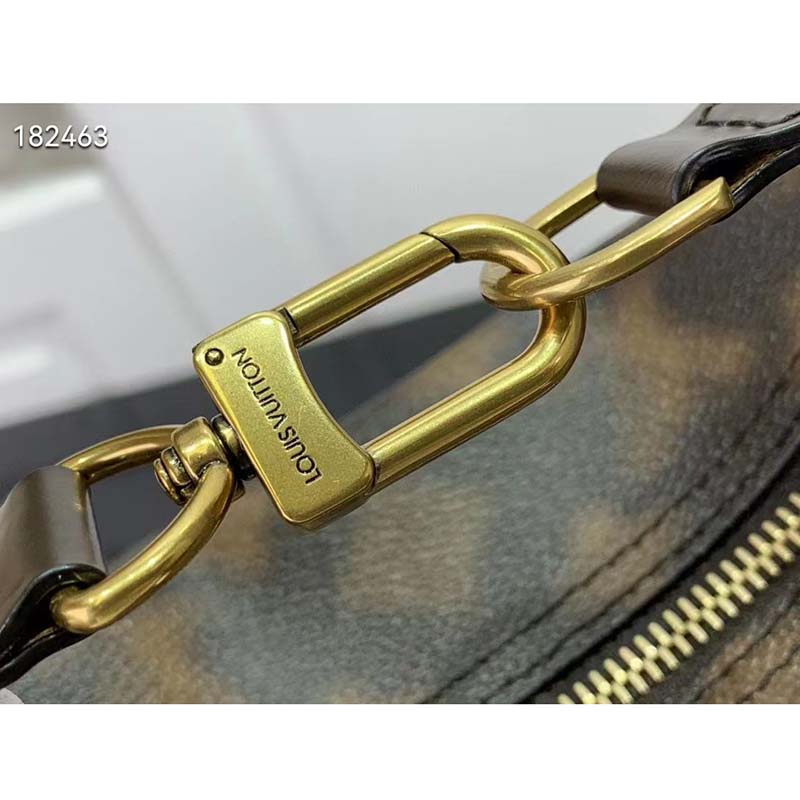 Louis Vuitton Hobo Cruiser PM M46241 leather canvas bag blurry monogram  tote