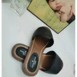 Louis Vuitton LV Women Lock It Flat Mule Black Grained Calf Leather - Image 3