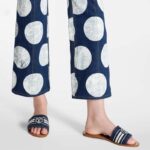 Louis Vuitton LV Women Lock It Flat Mule Blue Denim Leather LV Circle - immagine 12