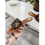 Louis Vuitton LV Women Lock It Flat Mule Gold Perforated Monogram Canvas – Bild 9