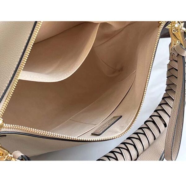 Louis Vuitton LV Women Maida Hobo Handbag Tourterelle Gray Embossed Grained Cowhide (15)