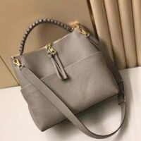 Louis Vuitton LV Women Maida Hobo Handbag Tourterelle Gray Embossed Grained Cowhide (2)