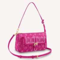 Louis Vuitton LV Women Maxi Multi Pochette Accessoires Handbag Fuchsia Pink Monogram Coated Canvas (1)