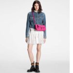 Louis Vuitton LV Women Maxi Multi Pochette Accessoires Handbag Fuchsia Pink Monogram Coated Canvas - Image 10