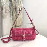 Louis Vuitton LV Women Maxi Multi Pochette Accessoires Handbag Fuchsia Pink Monogram Coated Canvas - Image 2