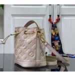 Louis Vuitton LV Women Nano Noé Bucket Bag Beige Monogram Embossed Supple Grained Cowhide - Bild 4