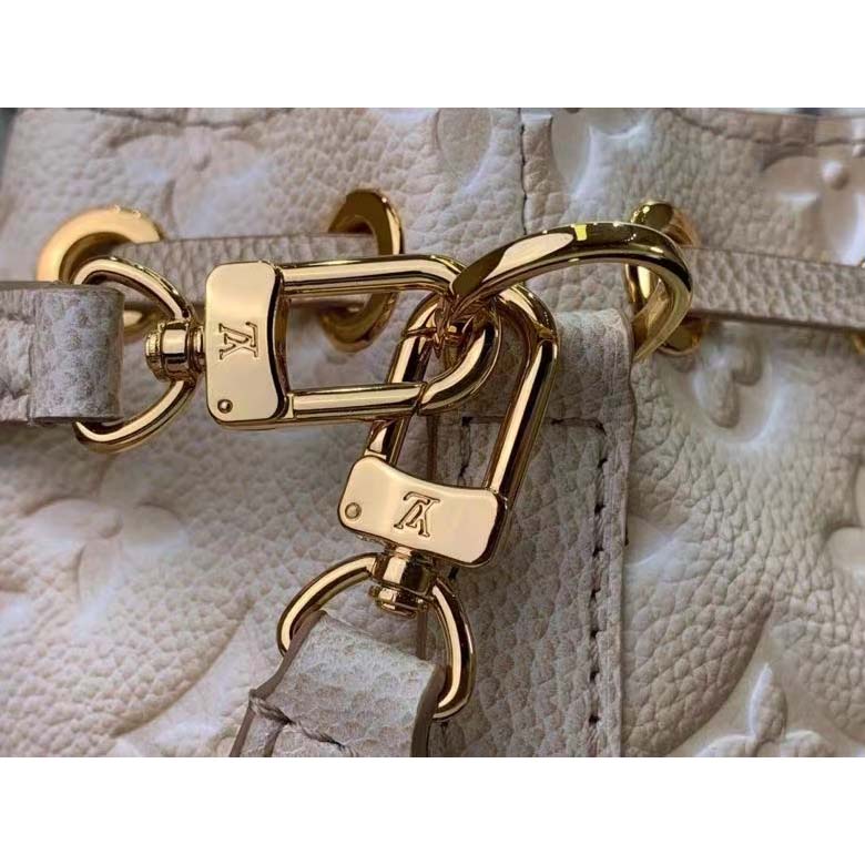 Louis Vuitton Noe Noe Bucket Bag MM Bicolour Monogram Empreinte Arizona  Beige/Cream in Grained Cowhide Leather with Gold-tone - GB