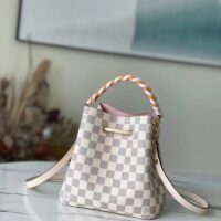 Louis Vuitton LV Women NéoNoé BB Bucket Bag Damier Azur Coated Canvas (11)