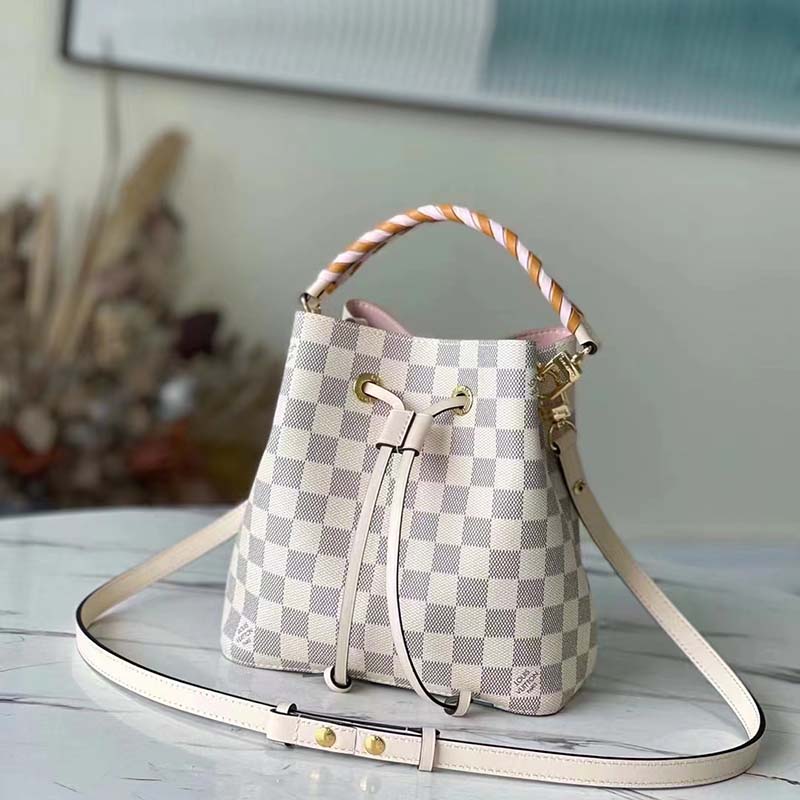 Louis Vuitton Damier Azur Noé BB - Neutrals Bucket Bags, Handbags