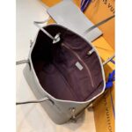 Louis Vuitton LV Women Neverfull MM Tote Tourterelle Gray Embossed Cowhide Leather - Image 5