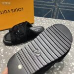 Louis Vuitton LV Women Paseo Flat Comfort Mule Black Shearling Anatomic Insole - Image 10