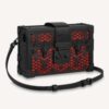 Louis Vuitton LV Women Petite Malle Handbag Black Patent Calfskin Cowhide Leather