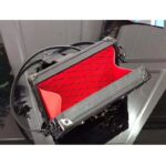 Louis Vuitton LV Women Petite Malle Handbag Black Patent Calfskin Cowhide Leather – Image 5