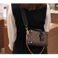 Louis Vuitton LV Women Petite Malle Souple Black Monogram Coated Canvas (9)