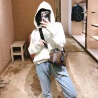 Louis Vuitton LV Women Petite Malle Souple Black Monogram Coated Canvas (9)
