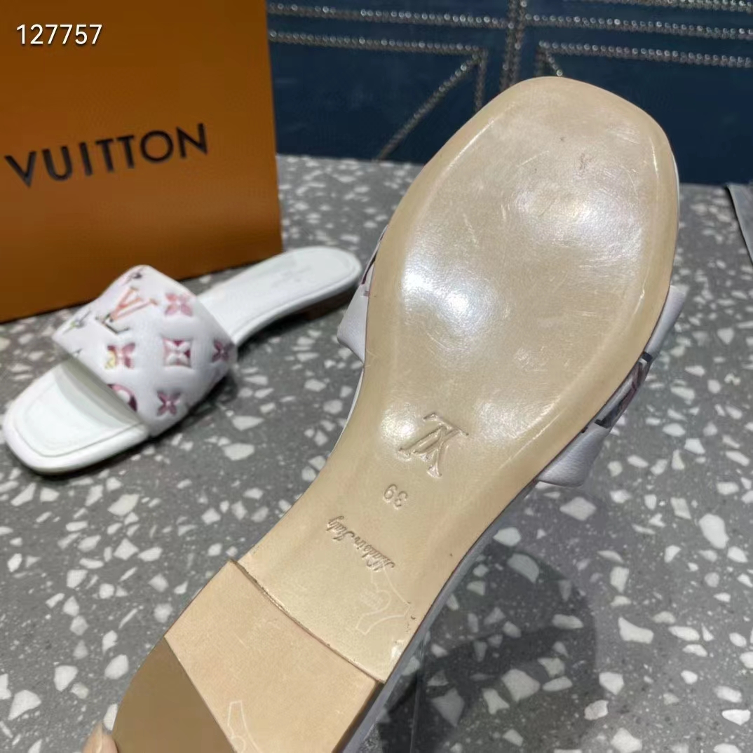 lv isola flat white mule｜TikTok Search