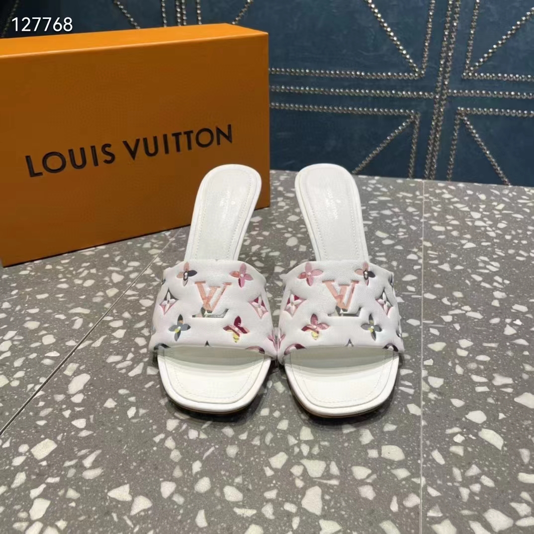 Louis Vuitton Monogram Embossed Lambskin Revival Mules - Size 10 / 40 –  LuxeDH