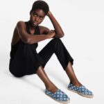 Louis Vuitton LV Women Starboard Flat Espadrille Navy Blue Monogram Denim Rope Rubber – Image 11