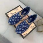 Louis Vuitton LV Women Starboard Flat Espadrille Navy Blue Monogram Denim Rope Rubber – Image 7