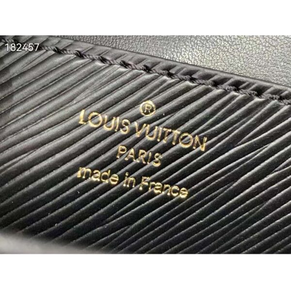Louis Vuitton LV Women Twist MM Lemon Handbag Black Epi Grained Cowhide (2)