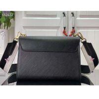 Louis Vuitton LV Women Twist MM Lemon Handbag Black Epi Grained Cowhide (8)