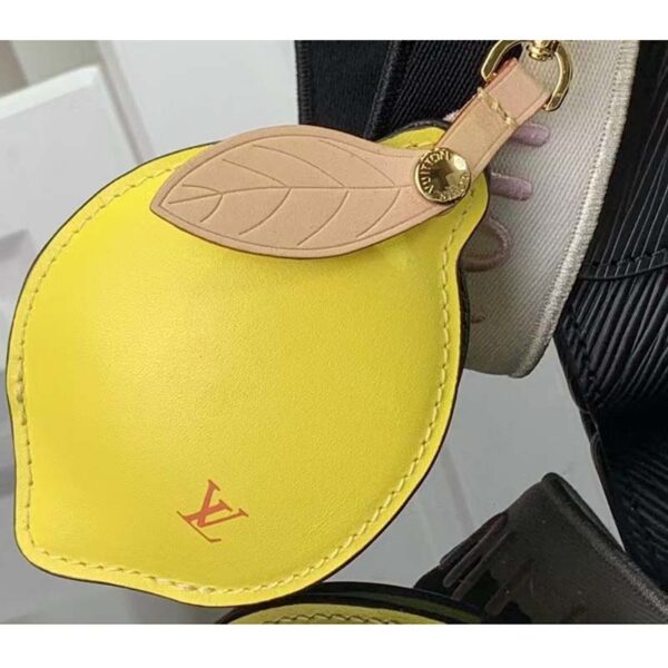 Louis Vuitton LV Women Twist MM Lemon Handbag Black Epi Grained Cowhide (7)