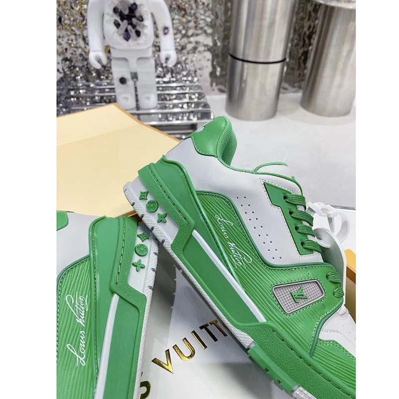 LV Trainer Velcro Strap Monogram 'Green' – Royal Clonez – Top